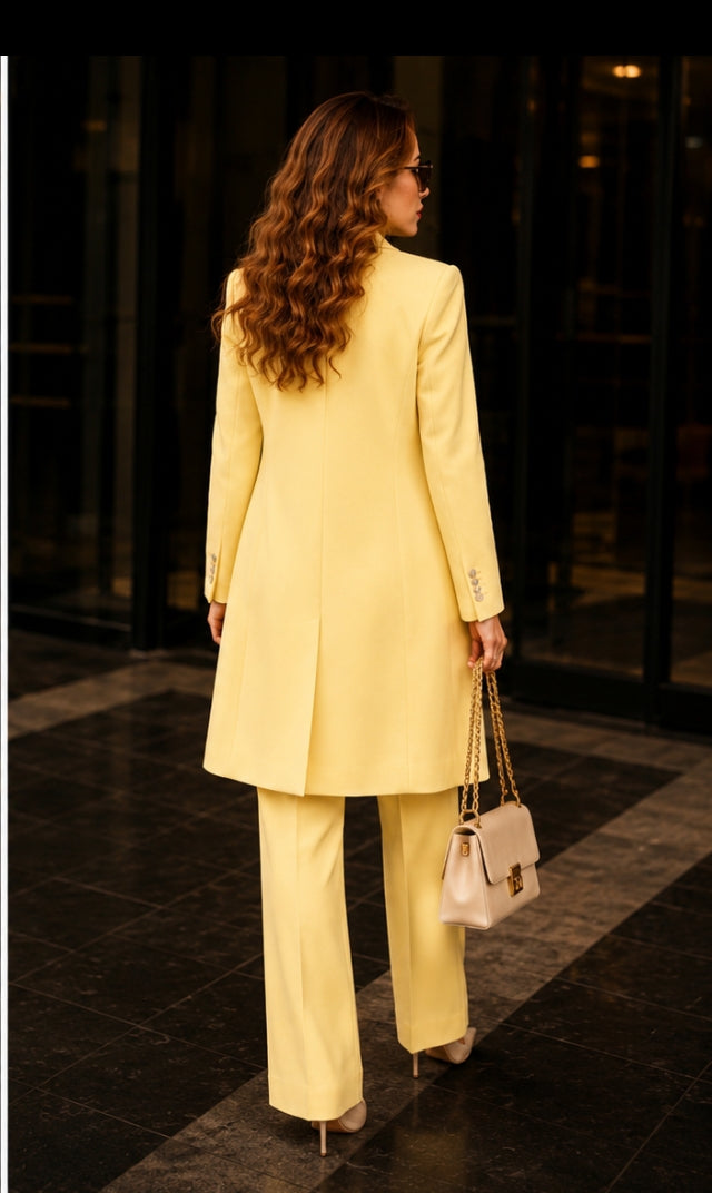 The Soleil Yellow Three-Piece Suit